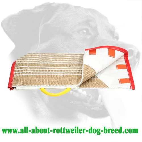 Jute Rottweiler Sleeve Cover Equipped with Control Handle
